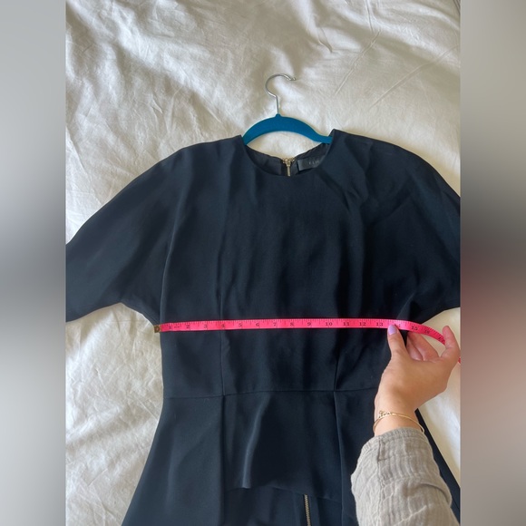 🌟 Elie Saab Black Crepe Peplum Top – Size 36 (IT/FR) - Picture 2 of 11